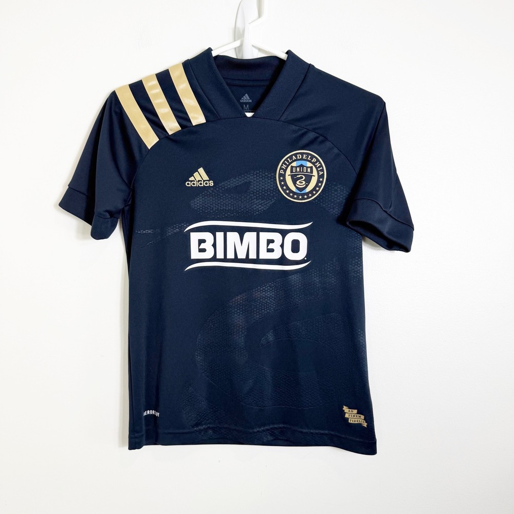 Adidas Philadelphia Union 2020-2021 Kit Forever Faithful Jersey Boys Medium Navy
